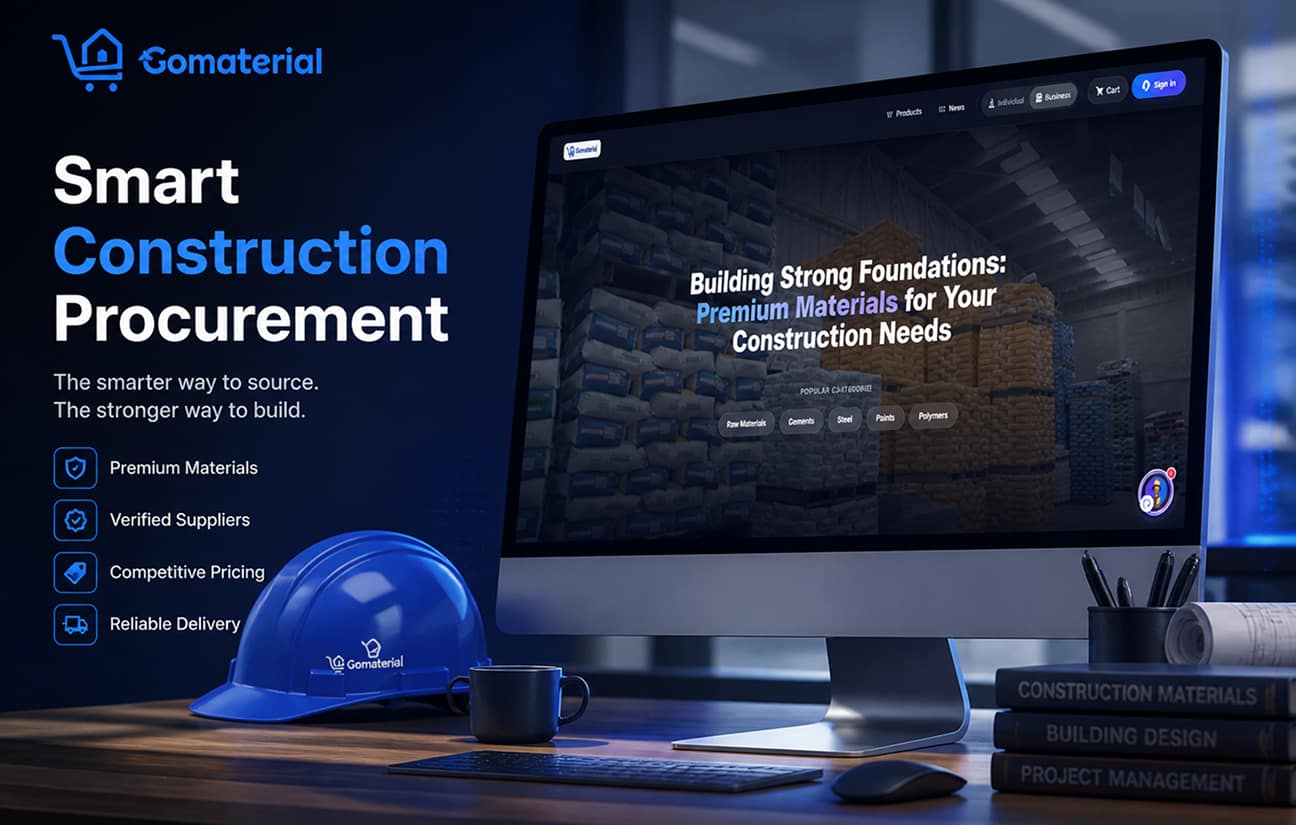 Go Material construction materials platform, a two-sided marketplace development project by AY Technologies