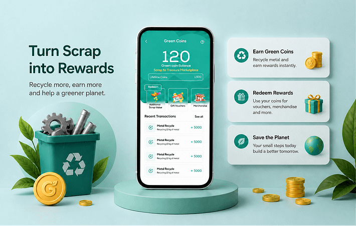 Epicircle recycling app screens built by AY Technologies, an example of recycling app development for the Indian market
